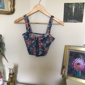 Floral crop top